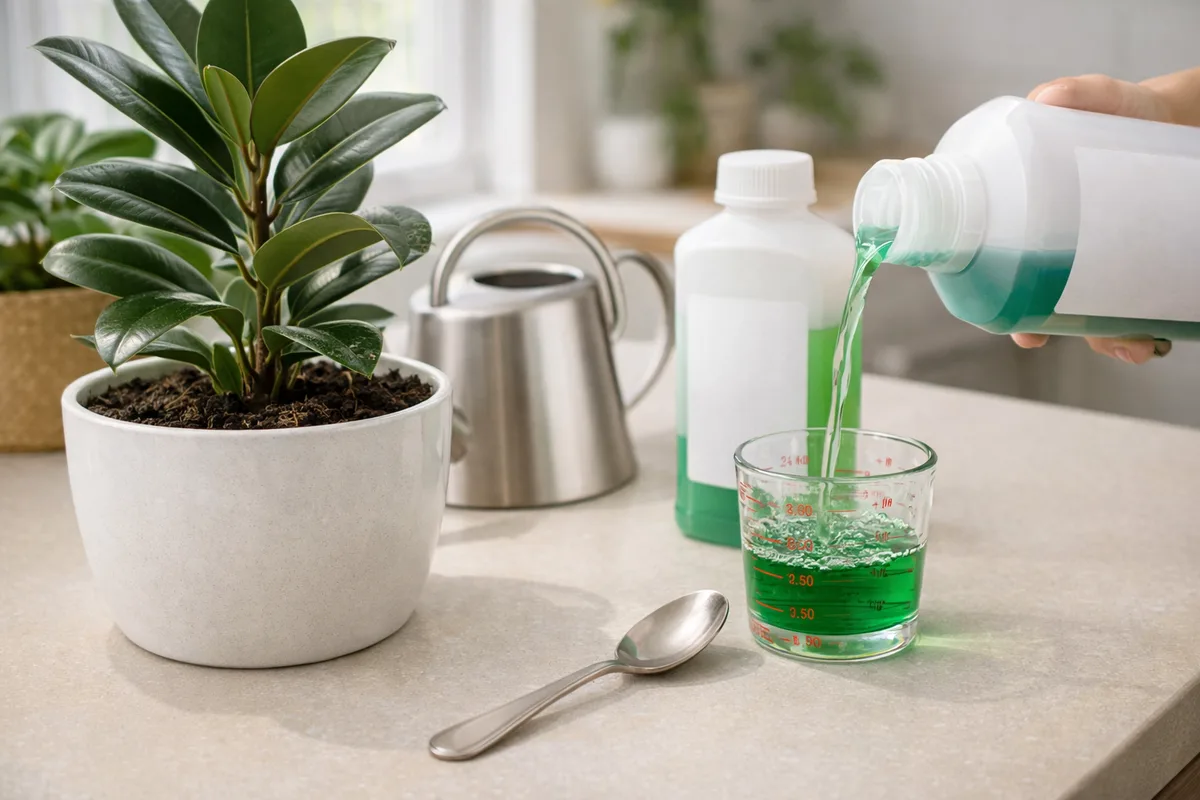 Fertilizer guidance for indoor plants