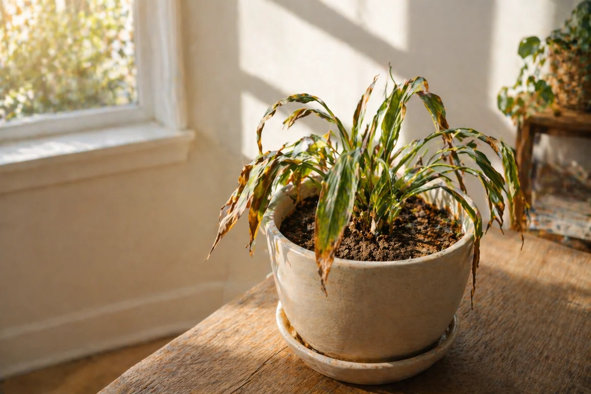 Underwatering plants