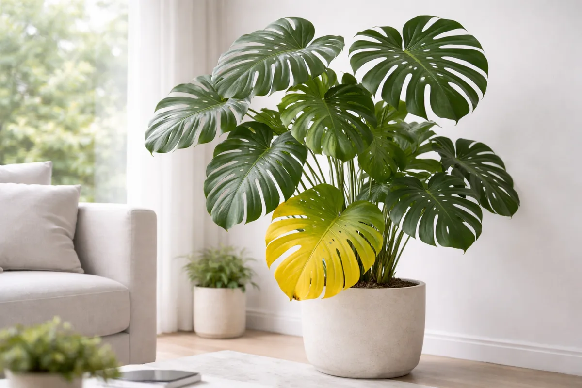 Monstera yellow leaves