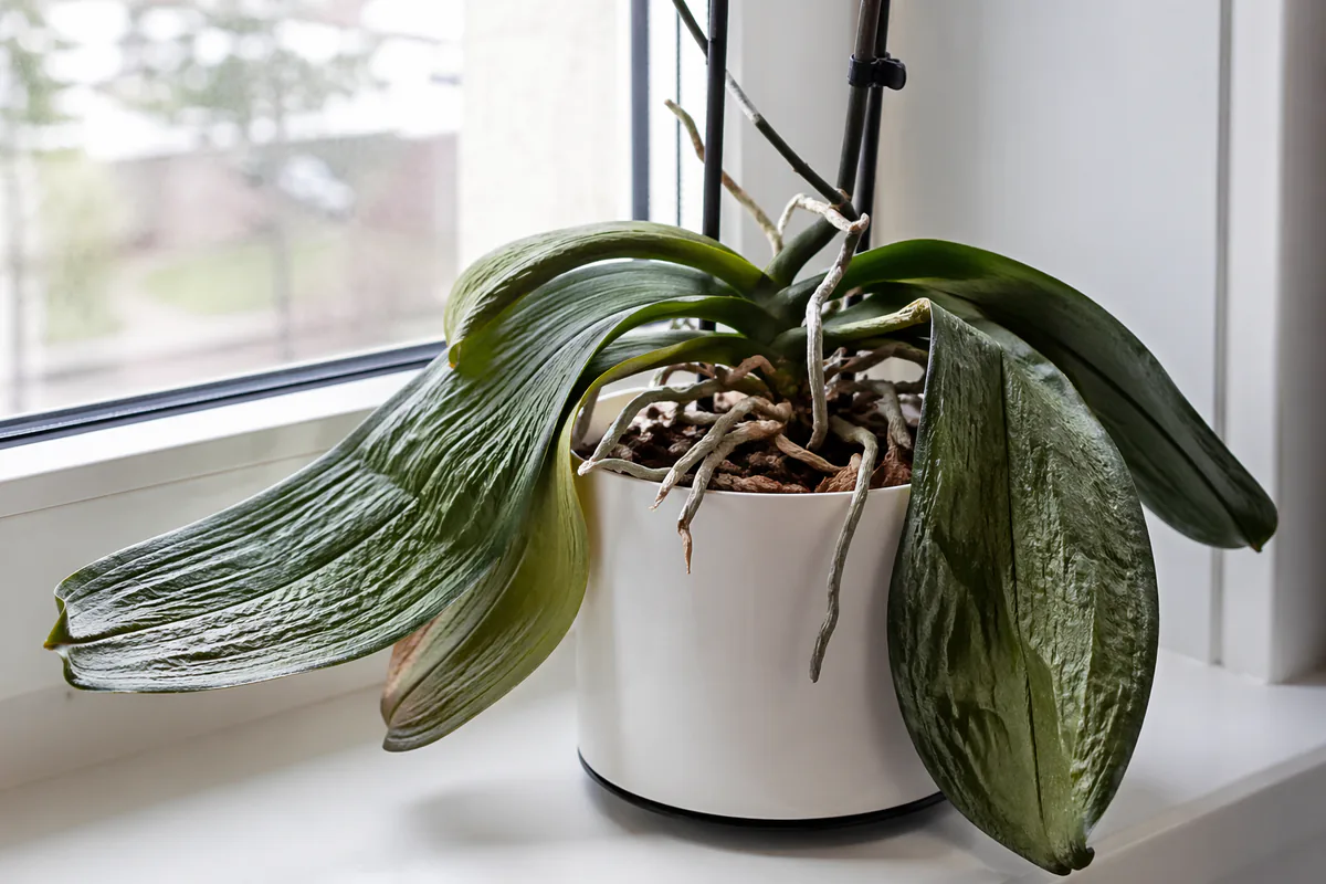 Orchid Wrinkled Leaves