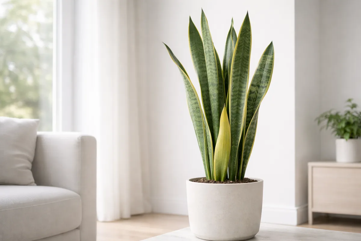 Snake plant yellow leaves