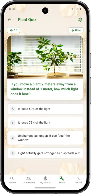 Plant Learning and Quiz Interface