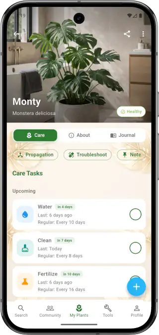 Smart Plant Care Interface