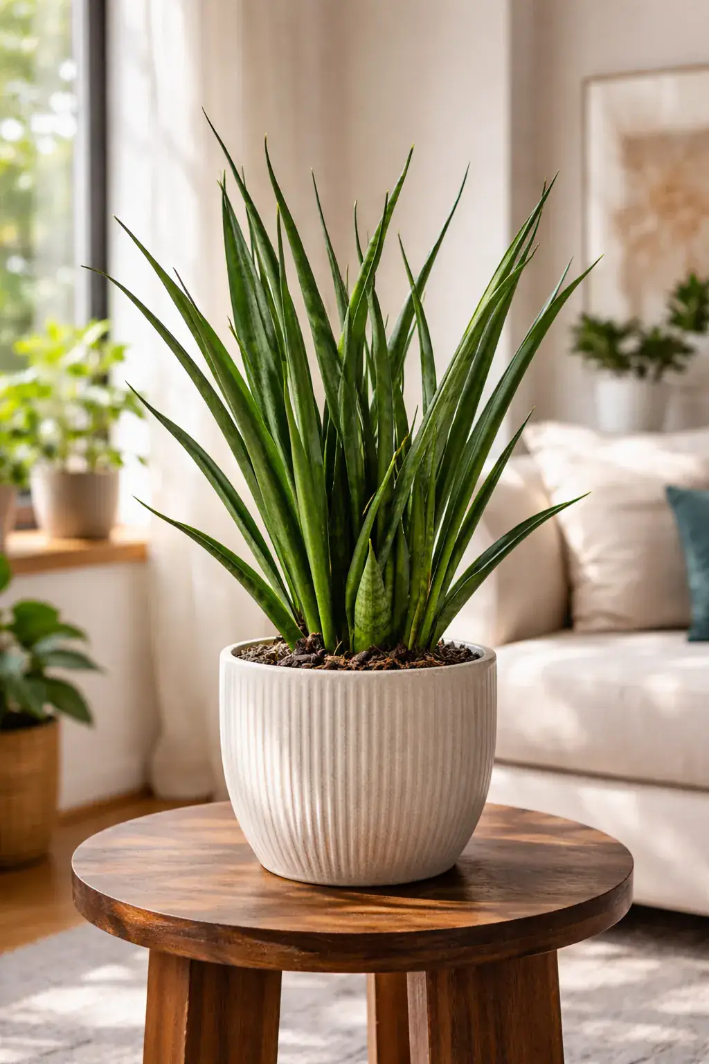 Healthy African Spear (Dracaena angolensis) in bright indirect, also known as African Spear