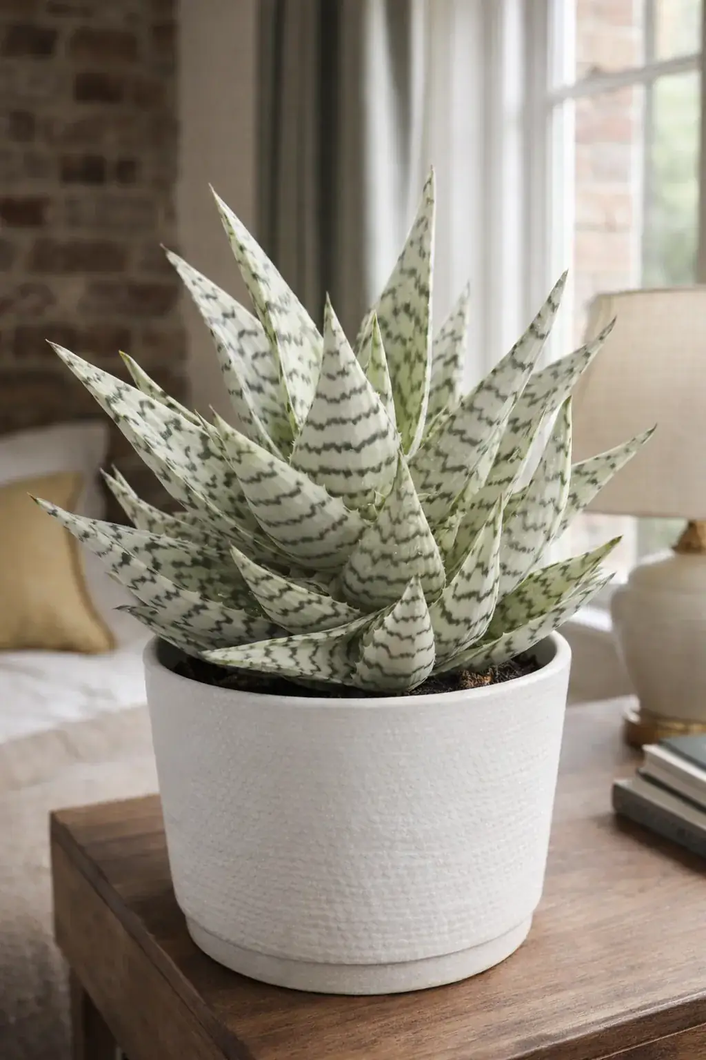 Healthy Blizzard Aloe (Aloe 'Blizzard') in direct, also known as Blizzard Aloe