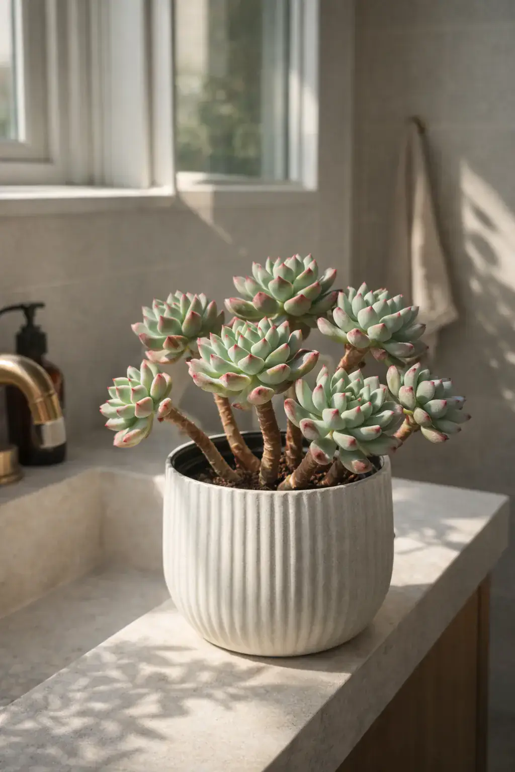 Healthy Blue Elf Sedeveria (Sedeveria 'Blue Elf') in direct, also known as Blue Elf Sedeveria