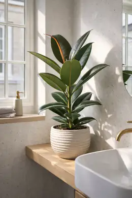 Compact Burgundy Rubber Plant