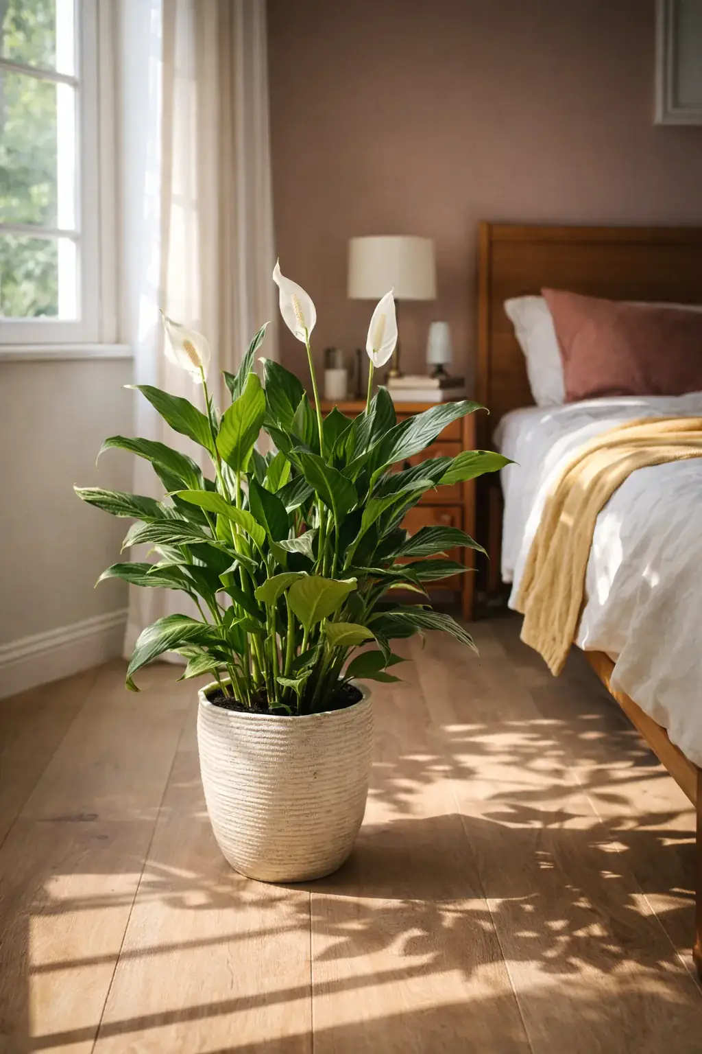 Healthy Chopin Peace Lily (Spathiphyllum 'Chopin') in medium, also known as Chopin Peace Lily