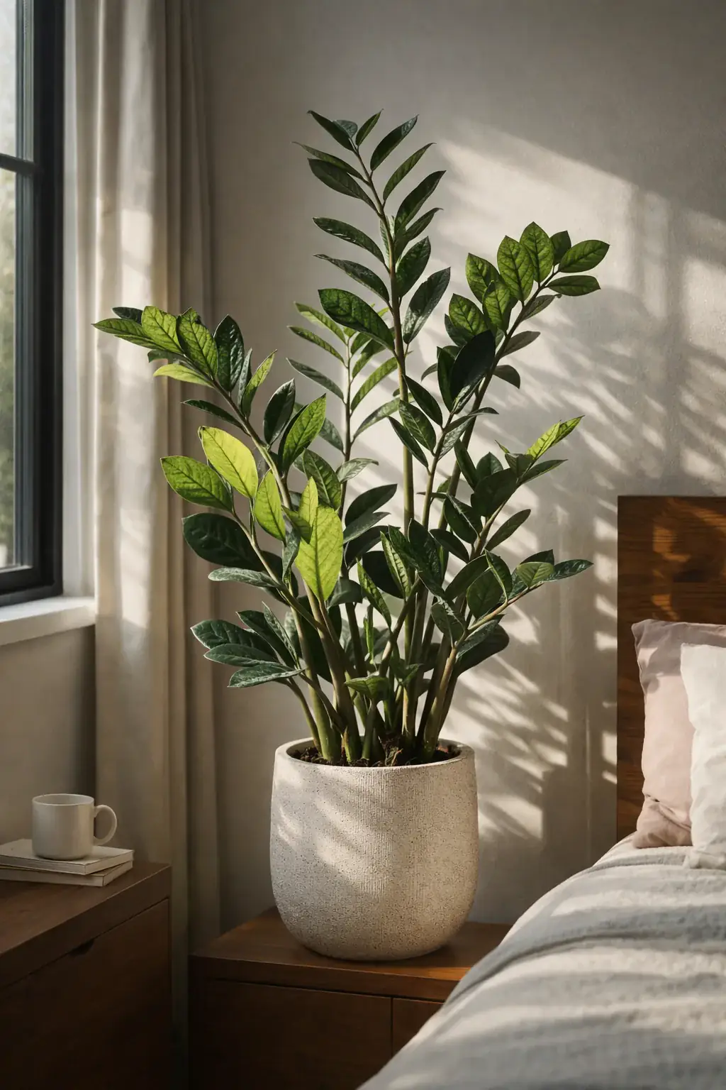 Healthy Raven ZZ Plant (Zamioculcas zamiifolia 'Raven') in medium, also known as Raven ZZ Plant